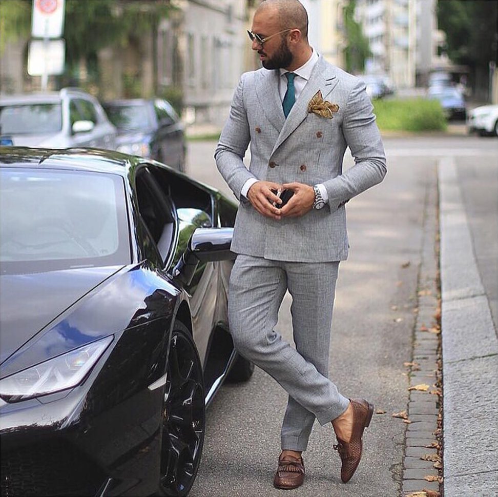 25 Cool Gray Suit and Brown Shoes Combinations - Style and Elegance
