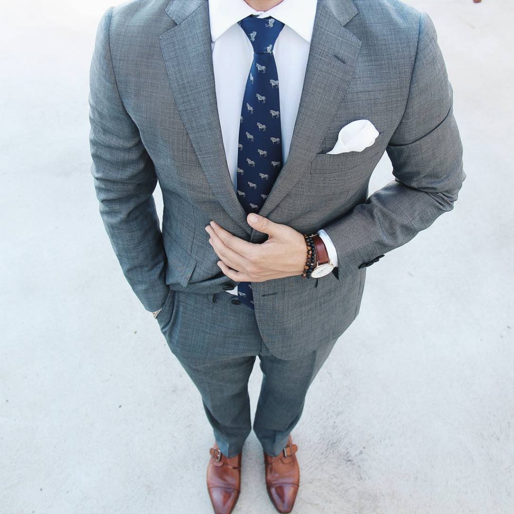 79 White Grey suit brown shoes bow tie for Outfit Everyday