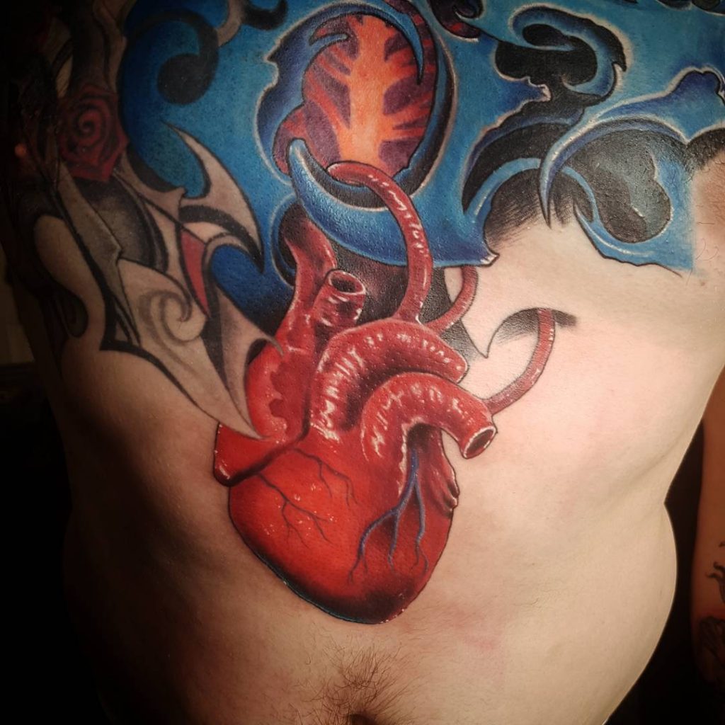 45 Beautiful Anatomical Heart Tattoo DesignsThe Art of Biological Realism