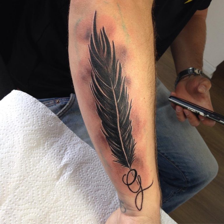 50 Feather Tattoo Designs For Men Rich History and Diverse Meanings