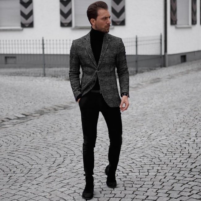 25 Ideas for Grey Jacket and Black Pants Easy and Trendy