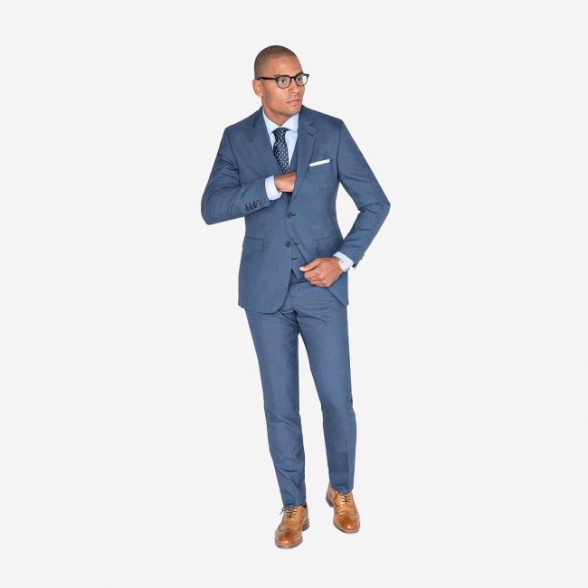 25 Ways to Style Blue Suit and Brown Shoes - The Elegant Styles