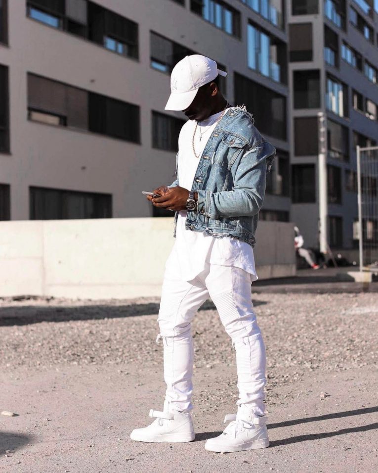 all white air force ones outfits