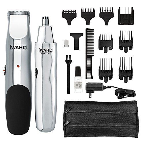 Wahl Model 5622Groomsman Rechargeable Beard, Mustache, Hair & Nose Hair Trimmer for...