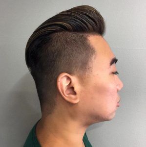 Traditional Pompadour Haircut with a Twist