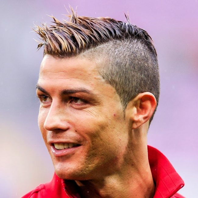 Ronaldo's Side-Swept Spikes