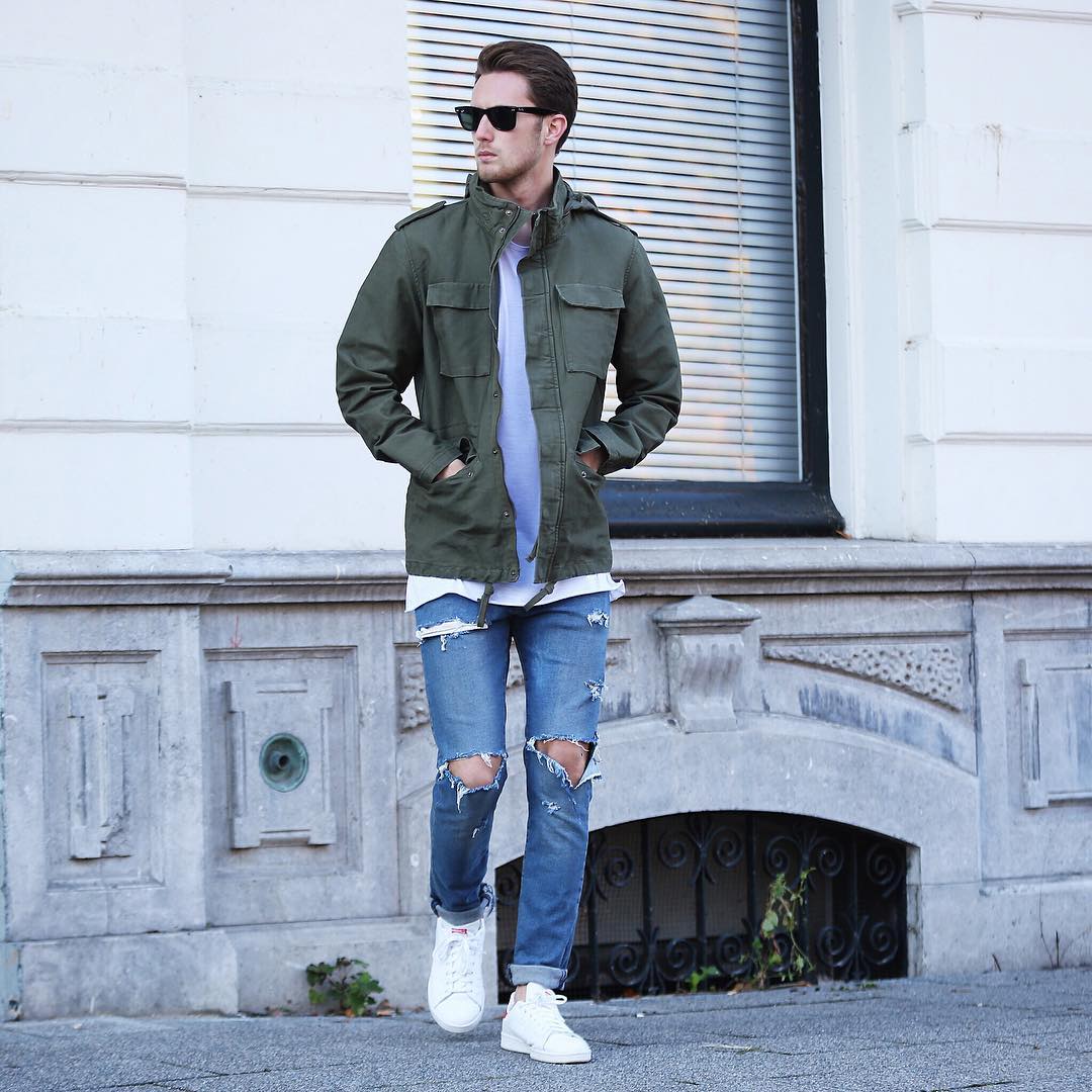 14-green-denim-jacket-and-rugged-jeans - StyleMann