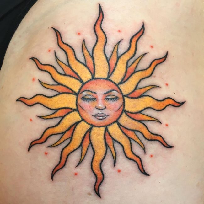 29 Brilliant Sun Tattoo Ideas for Men  Women in 2023