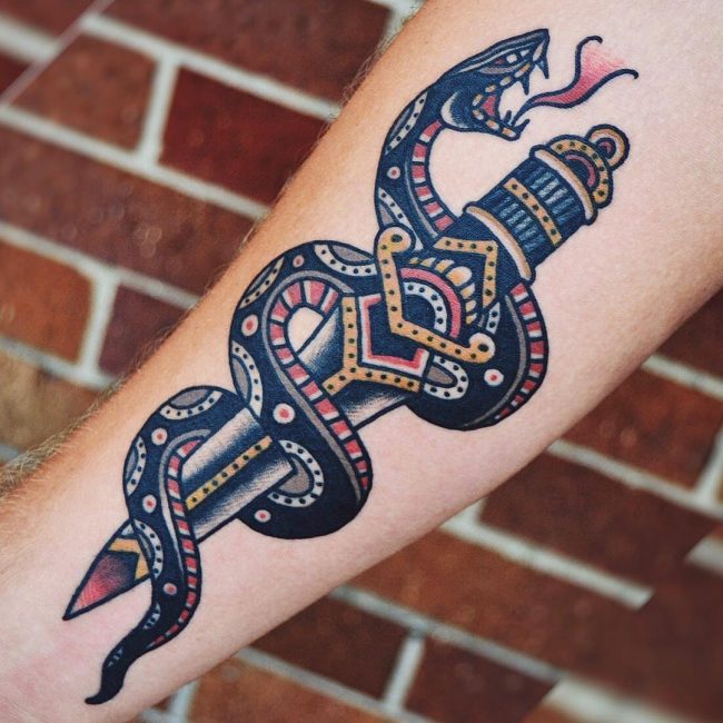 85 Contradictory Snake Tattoo Designs - The Symbol Full of Significance