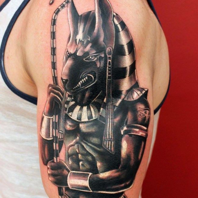 14 Impressive Anubis Tattoo Designs Design Press