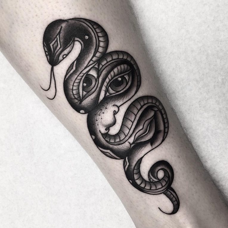 85 Contradictory Snake Tattoo Designs - The Symbol Full of Significance