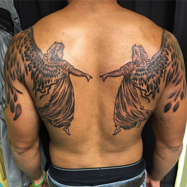 90 Fanciful Angel  Tattoo  Designs A Blend of Mythology 