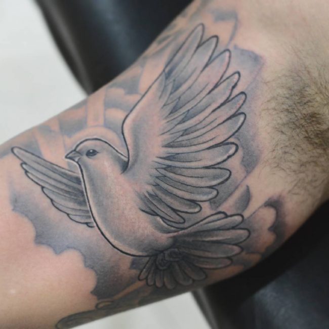 60 Dove Tattoo Designs for Men - A Bird of Great Significance
