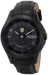 ferrari-mens-0830093-scuderia-analog-display-quartz-black-watch