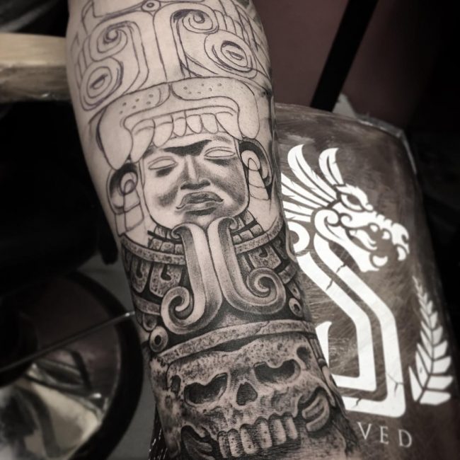 85 Mighty Aztec Tattoo Designs - Striking, Provocative and Distinctive