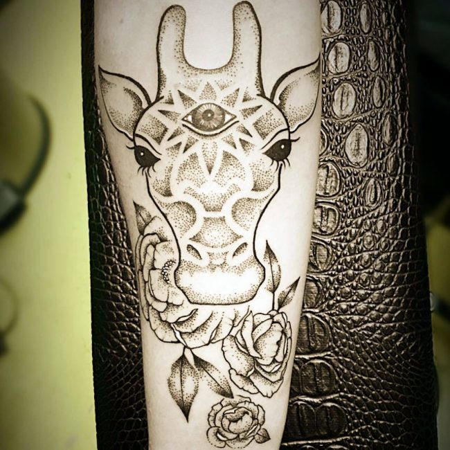 mandal giraffe  Google Search  Giraffe tattoos Girraffe tattoo Tattoos