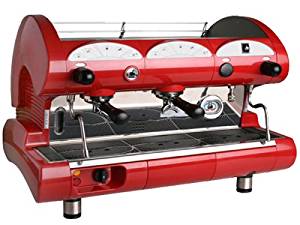 la Pavoni BAR-STAR 2V-R - 2-Group Commercial Espresso Cappuccino machine. Red