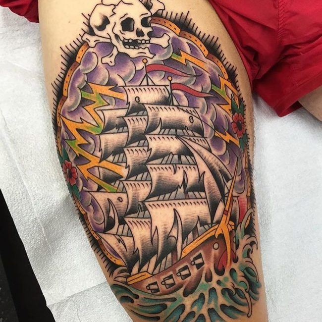 pirate-ship-tattoo-14