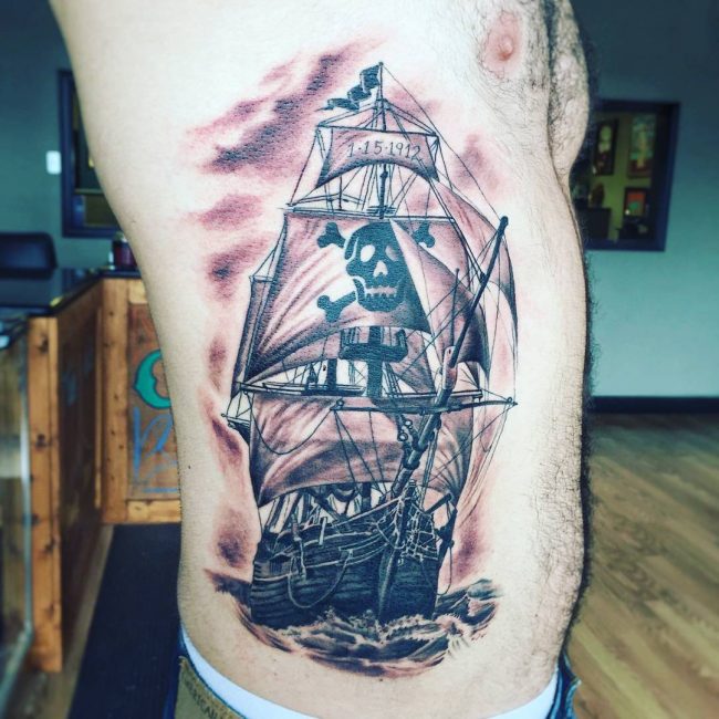 Sunken Pirate Ship Tattoo  Best Tattoo Ideas Gallery