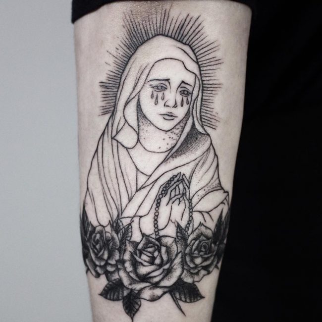 Virgin Mary Tattoos.