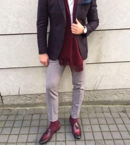 10-checkered-blazer-with-maroon-shoes