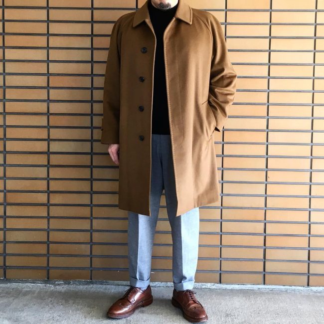 15 Brown Leather Shoes & Long Brown Coat