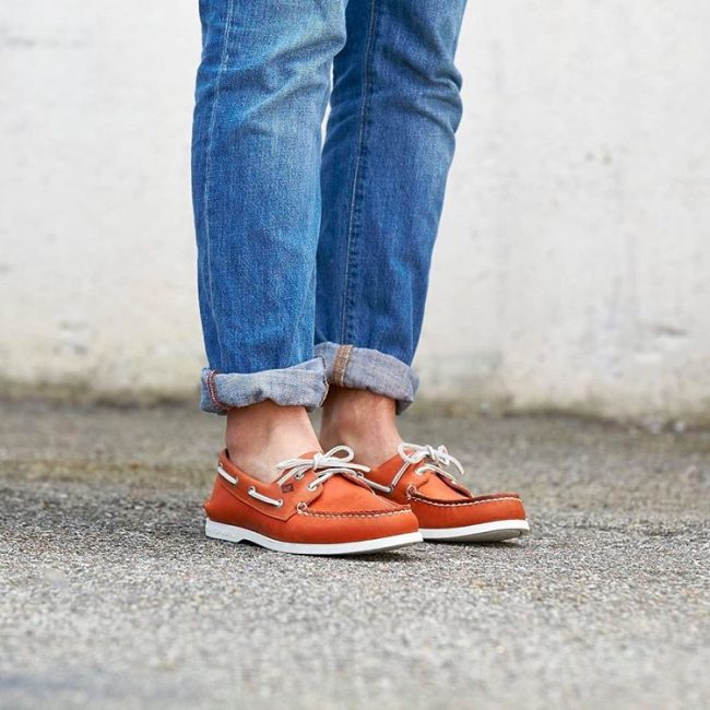 15 Cuff Jeans with Sperry Sneakers