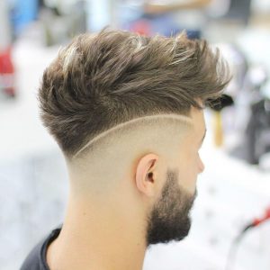 15 Smoothly Spiked Hair with Sharp Side Parting