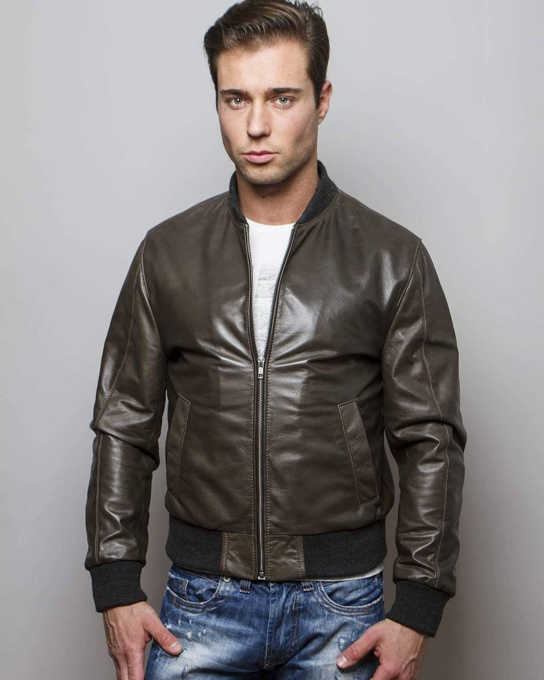 16-zip-up-leather-jacket - StyleMann