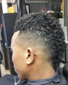 18 Funky Short Curly with a Nice Fade