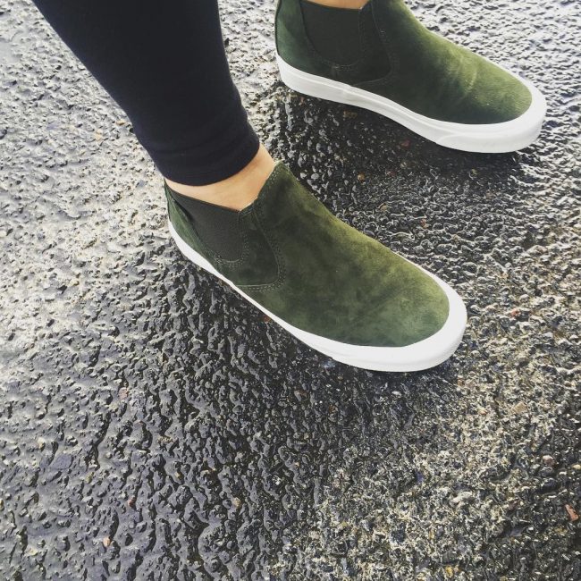 19 Olive Green High Ankle Shoes