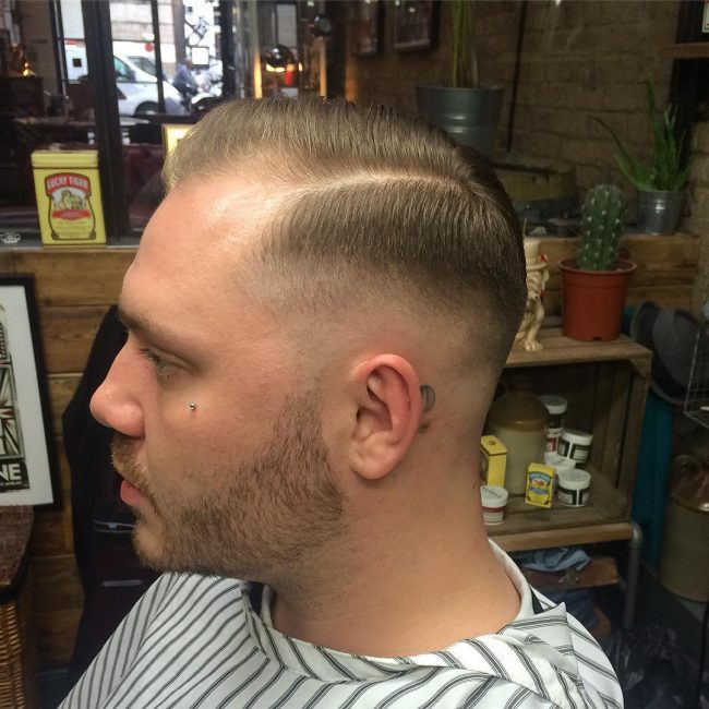 19 Pomp with Low Skin Fade