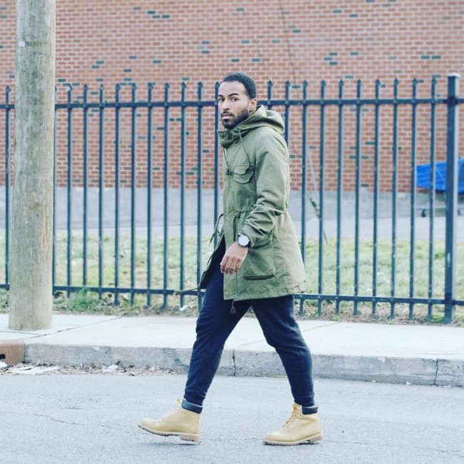 20 Parka with Timberland Boots