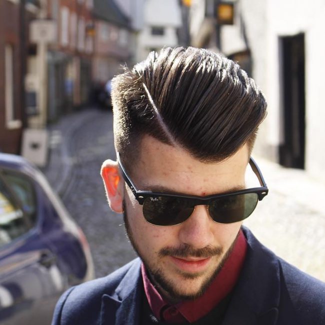 23 Angled and Side Parted Pomp