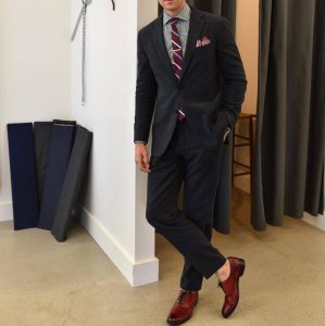 23 Matching Oxblood Tie and Shoes