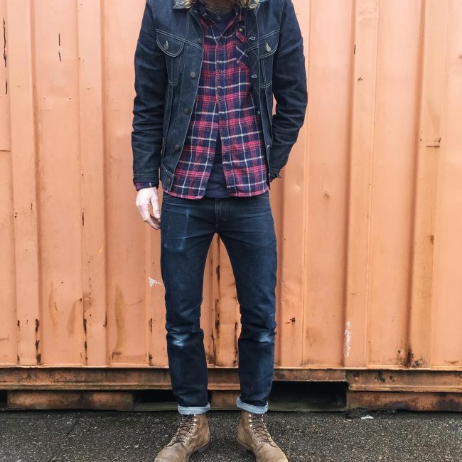 25 Spiced up Flannel Shirt and Jeans Suit