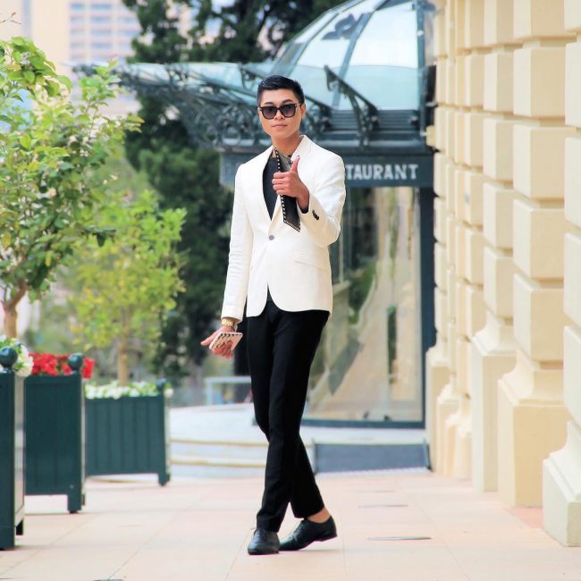 26 Fitting White Blazer with Black Outfit
