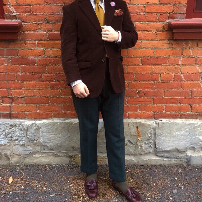 26 Red-Brown Loafers and a Matching Blazer