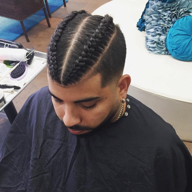 28 Thick Double Cornrows