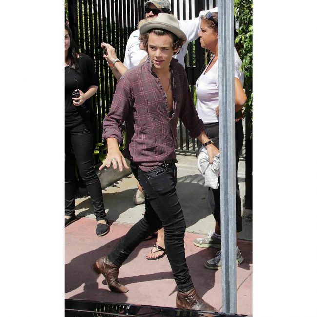 harry styles cowboy boots