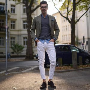 32-white-jeans-pants-with-green-blazer