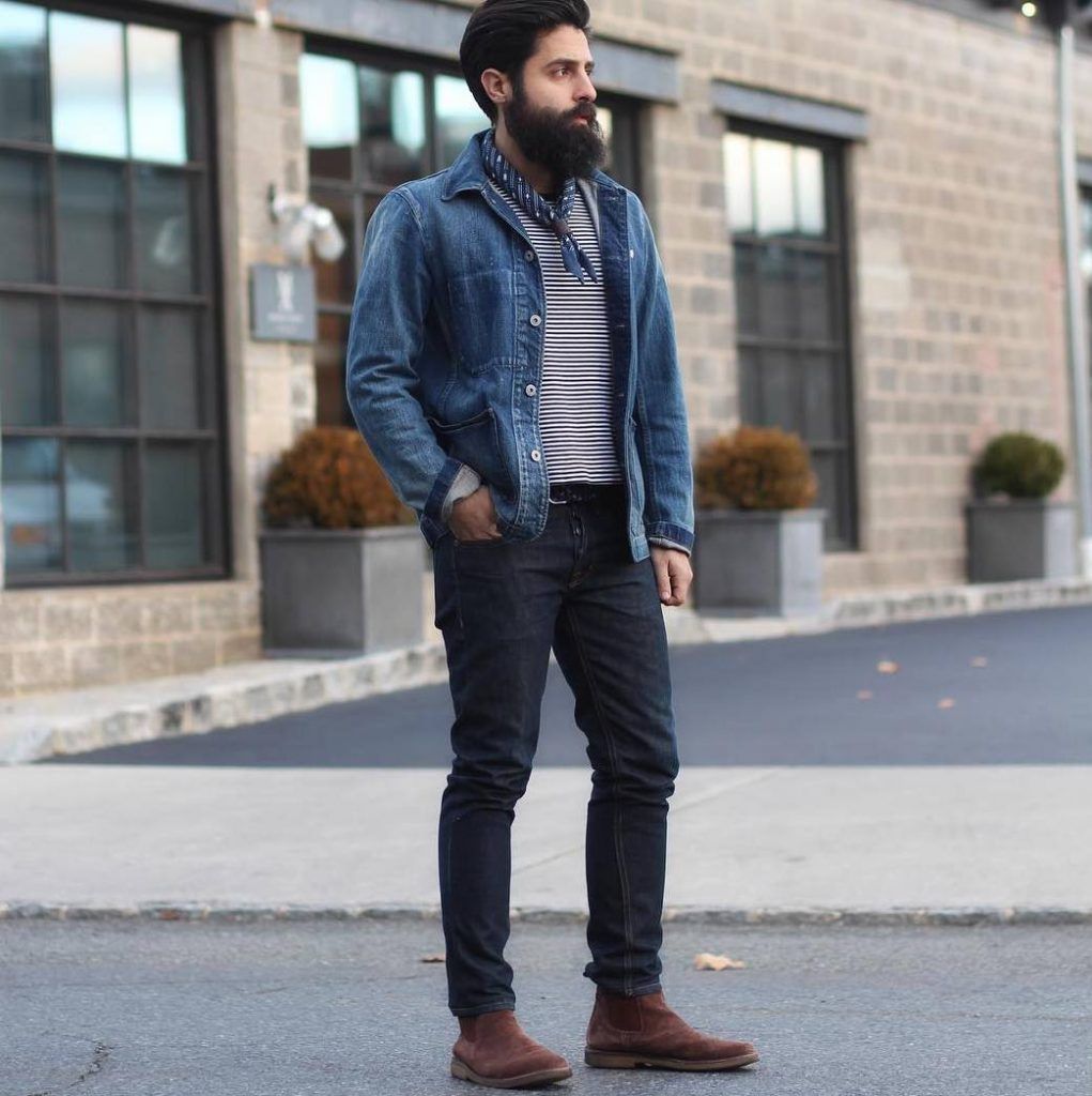 38-brown-boots-jeans-jacket - StyleMann