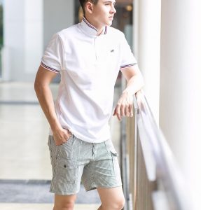 5-striped-collar-and-sleeve-polo-with-stylish-short