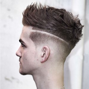 8 Spiky Hair with Hard Parting