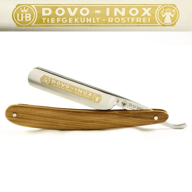 DOVO Straight Razor Set 5 8 Olivewood Scales and Luxury Shave Set