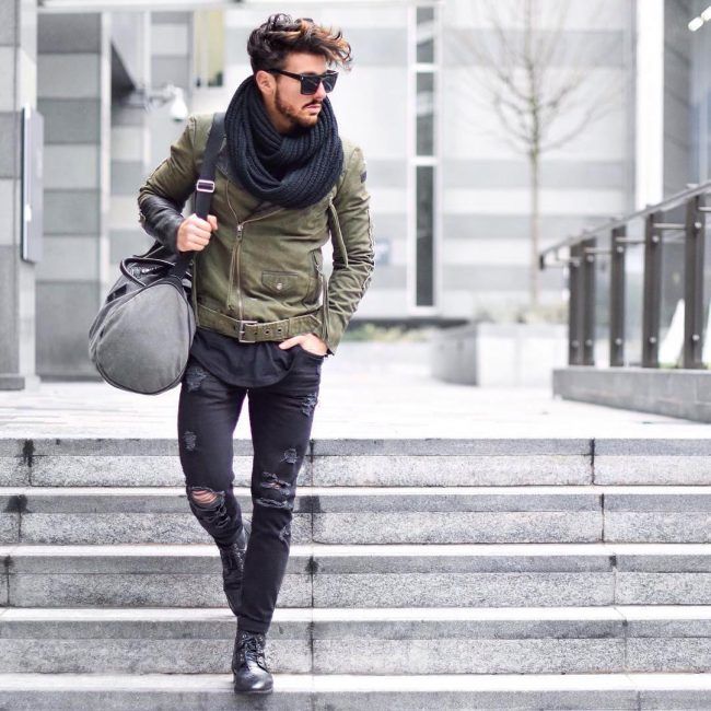 mens ripped jeans style