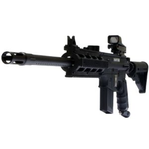 US Army Project Salvo Paintball Marker Gun 3Skull 20 Sniper Red Dot Sling Set