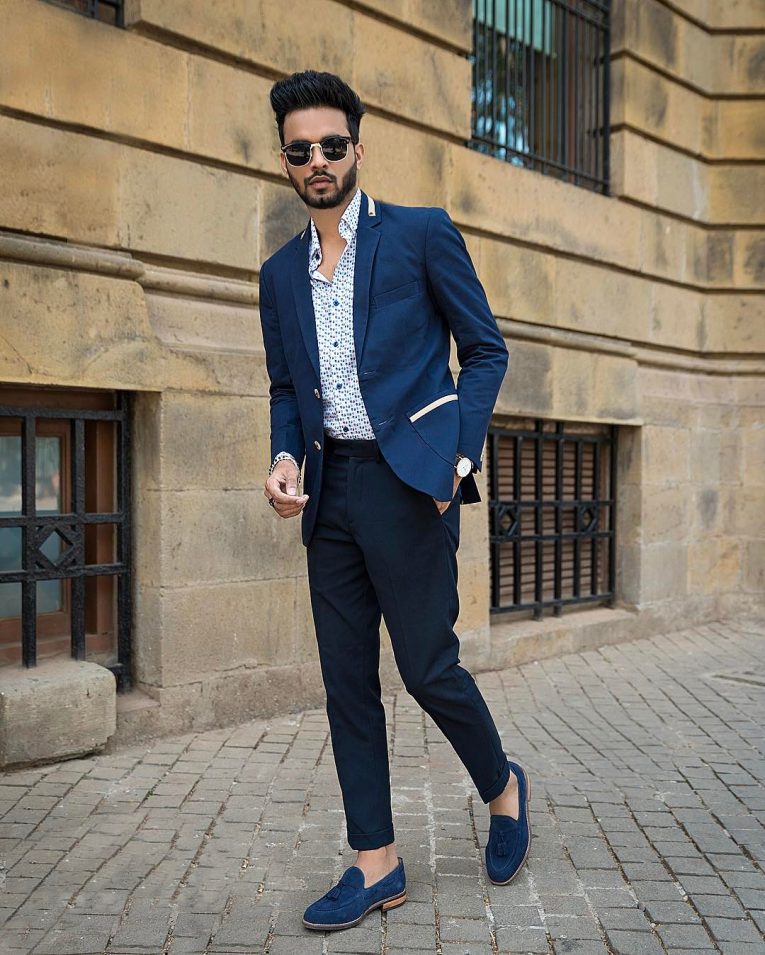 suit pants with loafers