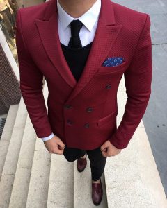 10 Bold Red Double Breasted Blazer