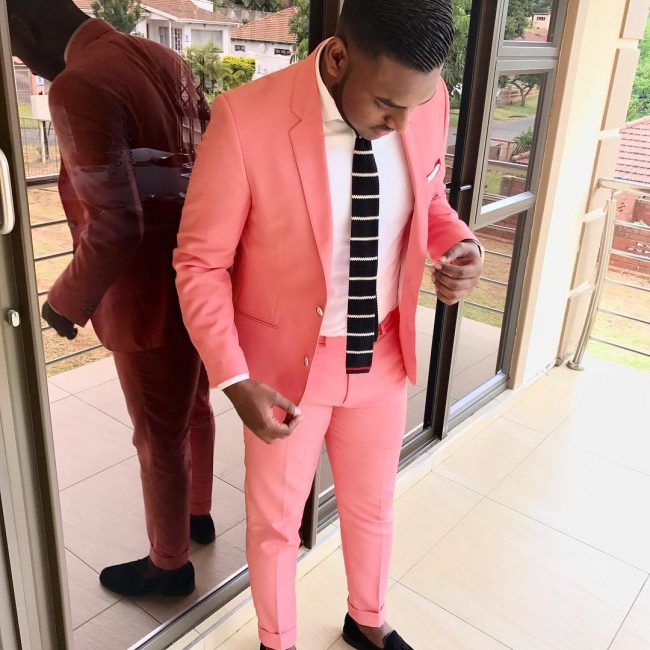 10 Light Coral Pink Modern Fit Suit